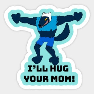 Hug Wolf Sticker